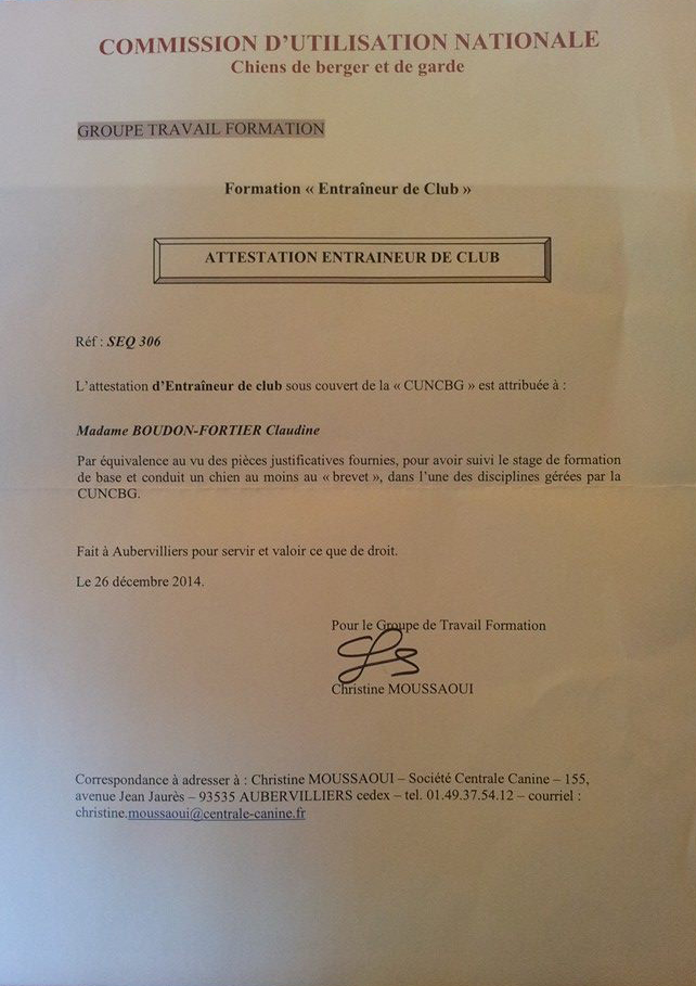 Attestation entraineur de club 2014 cun cbg clo